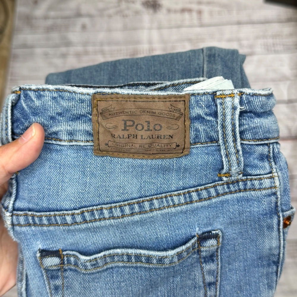 Polo‎ Ralph Lauren Kids Light Wash Straight Leg Denim Jeans Size 10 Blue